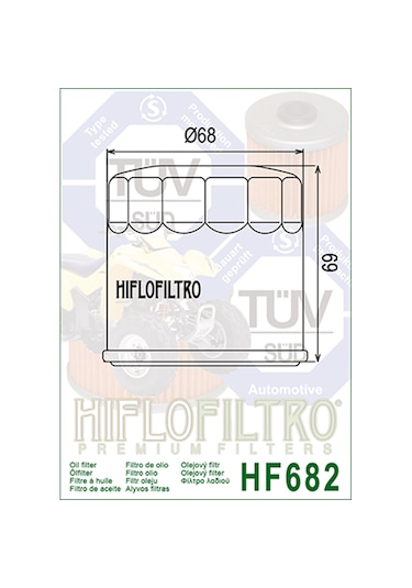 Benelli Trk 702 X Yağ Filtresi 23-24 Hiflo Hf 682