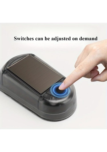 Fochsia Beyaz 5li Led Solar Çatı Fare Işığı Solar Çevre Aydınlatma Şarjlı Lityum Pil Kolay Kurulum