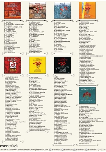 Yedi Karanfil- Seven Cloves 8 Cd Box Set Cd