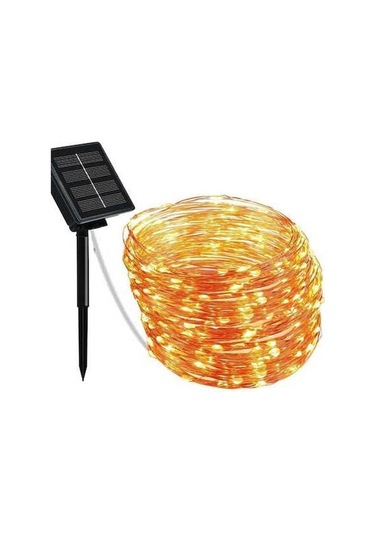 Novahub Güneş Enerjili Bahçe Aydınlatma Işıkları - 12m 100 Led Su Geçirmez Dekoratif Şerit Işık, Güzel Tasarım