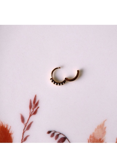 Heppii Taşlı Halka Piercing Tragus Helix Daith Anti Tragus Kıkırdak