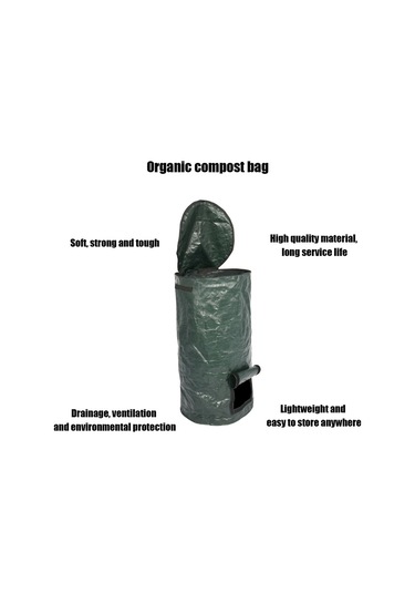 Singree "kompost Poşeti - Dayanıklı Pe Malzeme, Su Geçirmez, Katlanabilir Bahçe Atık Çantası"