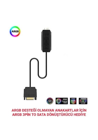 Gametech Hydra 240mm Beyaz Dereceli Argb Sıvı Soğutma Sistemi