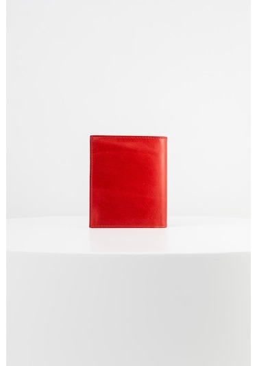 Bayderi Lisande Hakiki Deri Kibar Erkek Cüzdanı-1668 Crazy Kırmızı