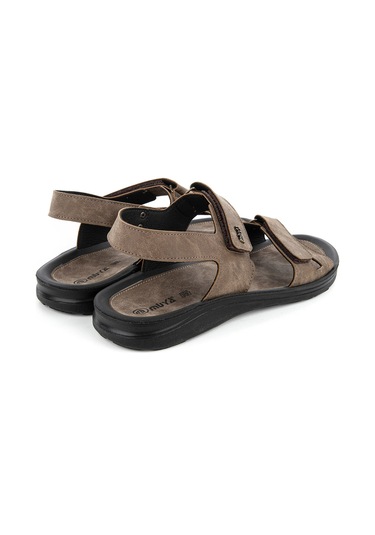 Muya Araw Anatomik Taban Ayarlanır Cırtlı Erkek Sandalet Vizo Vizon