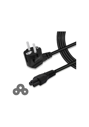 5 Metre Notebook Yonca Laptop 3 Girişli Adaptör Power Güç Kablo