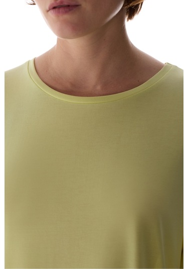 Penti Lime Yeşili Bisiklet Yaka Oversize Modal T-Shirt