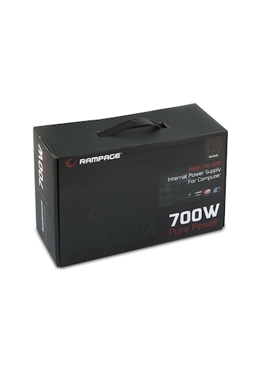 Rampage RMP-700-80P 12 CM 700W 80+ Fanlı Güç Kaynağı
