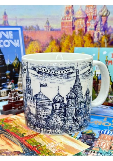 Bjorn Porselen Kupa "moskova" 500 Ml 241352293 MAvi