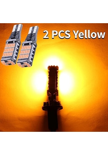 T15 W16w Canbus 45 Led Turuncu Sinyal Ampülü