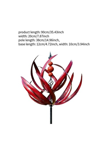 Pazly Tasarım Rüzgar Çiçeği Homyl Dekoratif Hava Döndürücü Açık Alan