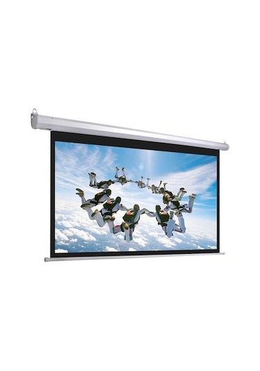 Peak 305X229Cm Motorlu Kumandalı Projeksiyon Perdesi