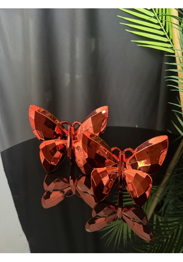 Halcyon Dekoratif Kelebek Kırmızı