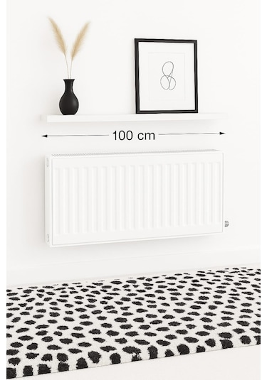 100 Cm Mat Beyaz Mdf Petek Üstü Raf Gizli Montaj Ahşap Duvar Rafı