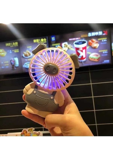 Tongxida Yeni Küçük Sessiz Taşınabilir Fan, Dahili Aydınlatma, Uygun Ev Dekorasyonu İçin