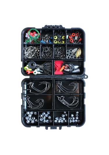 Reedark 160 Parça Balıkçılık Aksesuar Seti - Kranklı İğneler, Kurşun Ağırlıklar, Üç Çenekli Döner Çemberler Ve Uzay Fasulyeleri İle Çok Amaçlı Kullanim