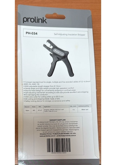 Prolink Ph-034 Kablo Soyucu Kesici