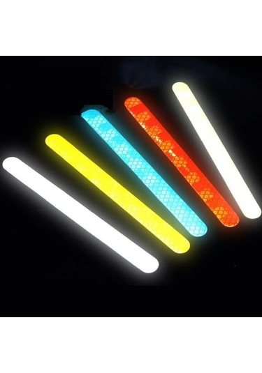 Sarı 2 Adet Araba Reflektör Yansıtıcı Etiket Dikiz Aynası Araç Kamyon Şerit Bant