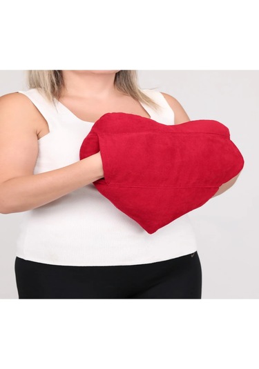 Ozclife Premium Cepli Kalp Yastığı - Kırmızı