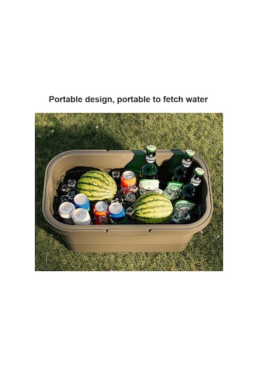 Kamp Su Taşıma Sepeti Piknik Sepeti Açık Katlanır Kutu Masa Olarak Kullanılabilir Rastgele Renk Çok Renkli