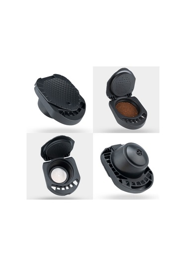 Honmex Ev Kullanıma Uygun 8g Kapasiteli Tekrarlı Kullanım Kahve Kapsülü Dönüştürücü, Piccolo Xs/genio S Uyumlu, Kolay Yıkama, Ekonomik Ve Çevre Dost Kahve Makinesi Aksesuarı Siyah