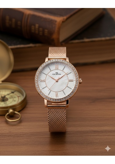 For Motion Kadın Kol Saati Altın Renk, Beyaz Kadran - B01320d, 2 Yıl Garantili Altın For Motion Kadın Kol Saati Altın Renk, Beyaz Kadran - B01320d, 2 Yıl Garantili Altın