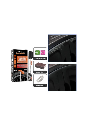 Ximistore9 Jant Onarım Seti - Evrensel Renklerle Çizik Ve Hasarları Onarın, Suya Ve Pasa Dayanıklı