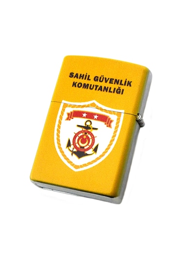 Sahil Güvelik Komutanlığı Baskılı Çakmak Açık Renk