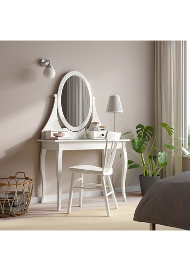 Makyaj Masası, Beyaz, 100x50 Cm Beyaz