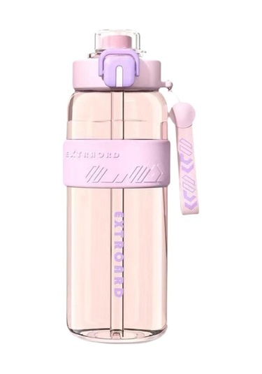 Suntek Spor Şişesi 27oz Kolay Temizlenebilir Pipetli Pembe