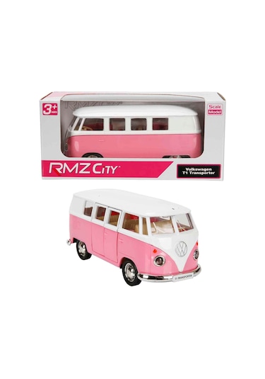 1:32 Rmz City Pembe Serisi Die Cast Model Araba - Volkswagen T1 Transporter