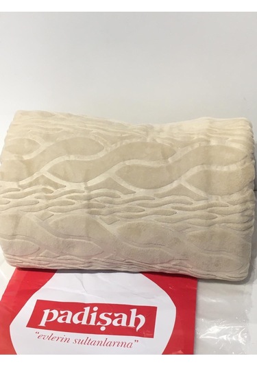 Padişah Desenli Bej Çift Kişilik Battaniye Bej
