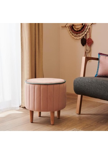 Just Home Lindy Puf - Pembe Pembe