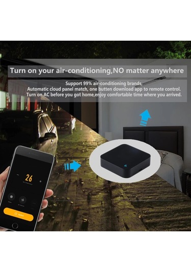 Xuweiwei Tuya 1 Adet Mini Akıllı Wifi Evrensel Uzaktan Kumanda Tv Dvd Aud Ac Icin Alexa Google Home Uyumlu