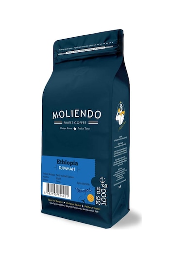 Moliendo Ethiopia Djimmah Yöresel Çekirdek Kahve 1 KG