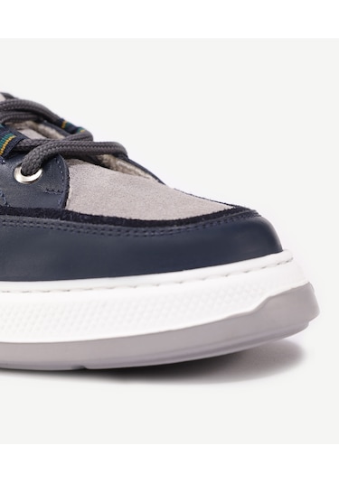 Yargıcı Deri Bağlı Sneakers 24yeay4469x 004 Lacivert
