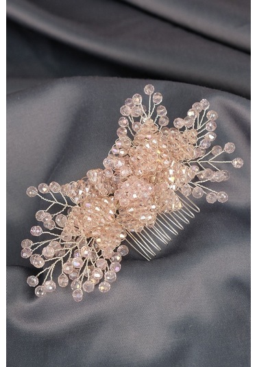 FdayAksesuar Gelinlere Özel Rigel Boncuklu Taraklı Toka Gelin Aksesuarı FRDY31512