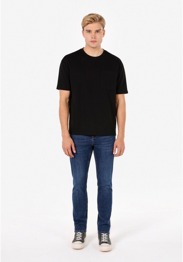 Colins Straight Fit Erkek İndigo Jean Pantolon Cl1071313 Q1.v1 Dn43813 Denim