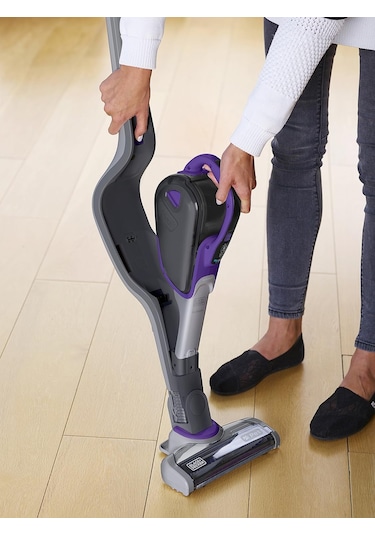 Black Decker SVJ520BFSP-QW 2 in 1 Turbo Pet Başlıklı Şarjlı Dikey Süpürge