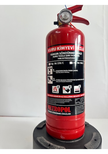 Yangın Söndürücü - ''1 Kg". Tsen 615 Abc Montaj Aparatlı