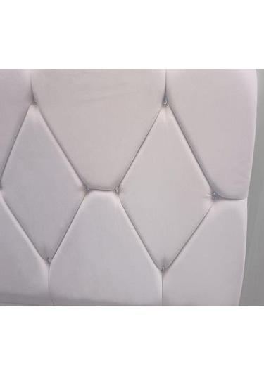 Dk Baklava Model Baby Face Kumaş El Yapımı Çift Kişilik Başlık Krem 150 CM