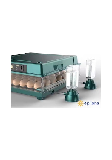 Slim Model 130 Lu Gün Sayaçlı Tam Otomatik Kuluçka Makinesi Yedek Motor + Su Kabı + Qr Videolu Kur