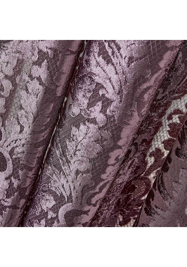 Karaca Home Volante Mürdüm Perde 12 Parça Çeyiz Seti Mürdüm