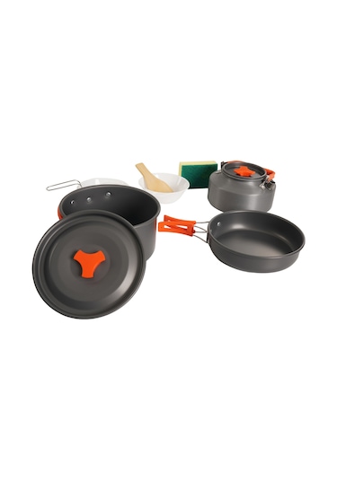 Urban Badger Vori 3 Parça Tencere Tava Çaydanlık Seti Gri