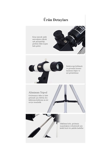 DailyTech F30070 Profesyonel Yüksek Çözünürlüklü Teleskop