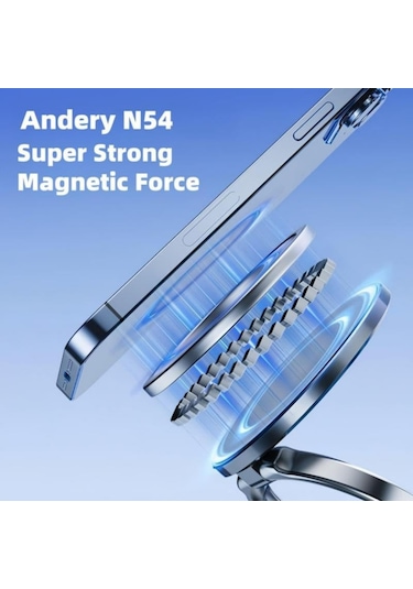 Yifomall Araç İçin Manyetik Navigasyon Tutucu, 360 Ayar Özelliği, Süper Emici, Siyah, Evrensel Uyumlu Telefon Tutucu