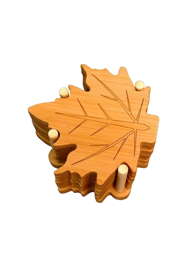 Suntek 6 Parça Güz Yaprakları Bardak Restoran Buzdolabı Yemek Yaprak Tabanı S Diğer