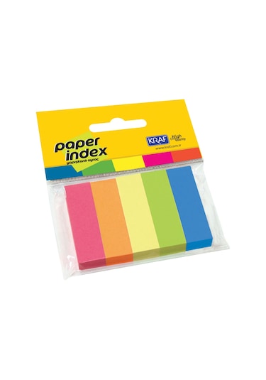 Kraf Kağıt Index 15X50Mm 5 Renk X 100 Sy 1550