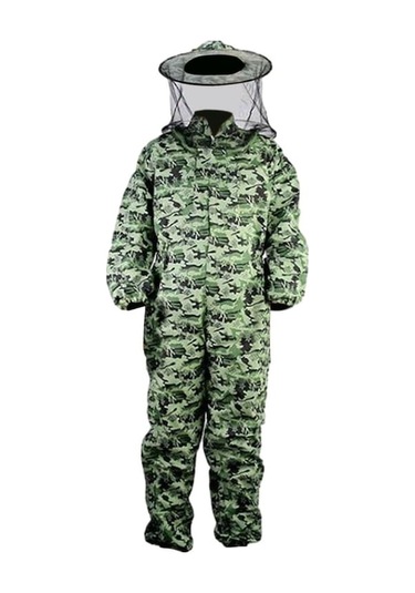 Trendooze Xl Sokmaya Kıyafeti Kıyafeti Kıyafeti Kamuflaj Havalandırmalı Dayanıklı Başlık Arıcılık Arıcı Vc