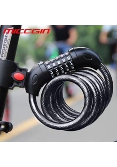 Zhongli Kilit Şifreli 4 Kombinasyonlu 12x120 CM Gri - Siyah